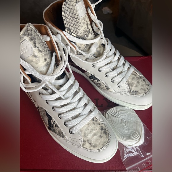 Bally Snakeskin Sneakers - Picture 9 of 11